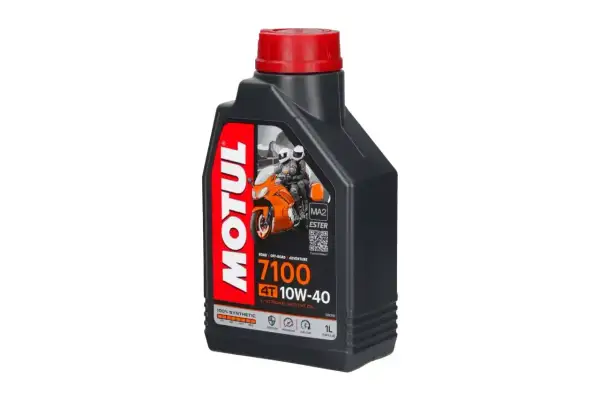 Olej Motul 7100 10W-40 4T to w pełni syntetyczny olej do silników motocyklowych, idealny do jazdy drogowej, off-road i przygodowej.
